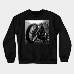 Motorcycle Black & White Crewneck Sweatshirt